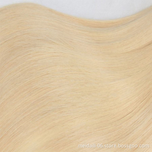Brazilian unprocessed straight hair color 613 mink remy shedding free human hair weaving